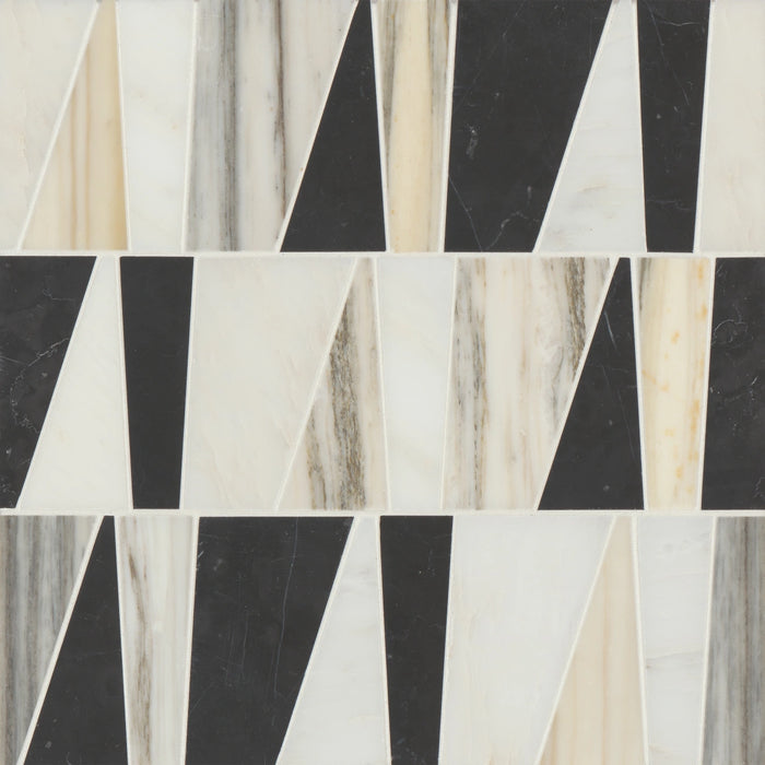 Bedrosians - Modni Zayden Honed Marble Blend Mosaic - Warm Blend