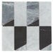 Bedrosians - Modni Jett Honed Marble Blend Mosaic - Cool Blend