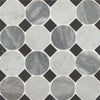 See Bedrosians - Modni Emery Honed Marble Blend Mosaic - Cool Blend