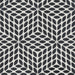 Bedrosians - Celeste Honed Marble Blend Mosaic - Nero Marquina & Calacatta Losanna