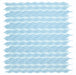 Elysium - Water Sapphire 11.5 in. x 12.5 in. Glass Mosaic