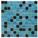 Elysium - Laguna Mermaid Square 11.75 in. x 11.75 in. Stained Glass Tile