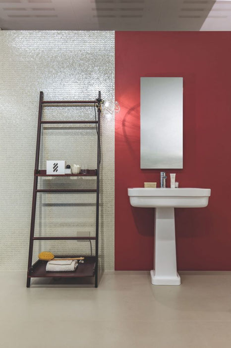 Elysium - Neutra 02. 24 in. x 48 in. Porcelain Tile - Polvere floor installation