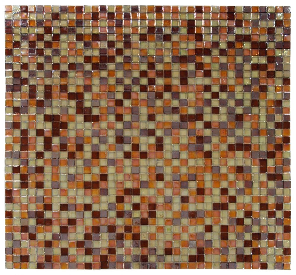 Elysium - Laguna Wine Square 11.75 in. x 11.75 in. Stained Glass Tile