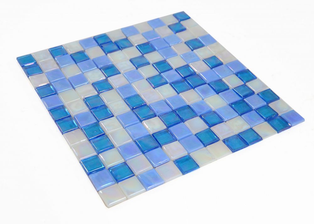 Elysium - Laguna Beach Square 11.75 in. x 11.75 in. Stained Glass Tile