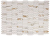 Elysium - Elongated Hex 11.75 in. x 15 in. Marble Mosaic - Calacatta