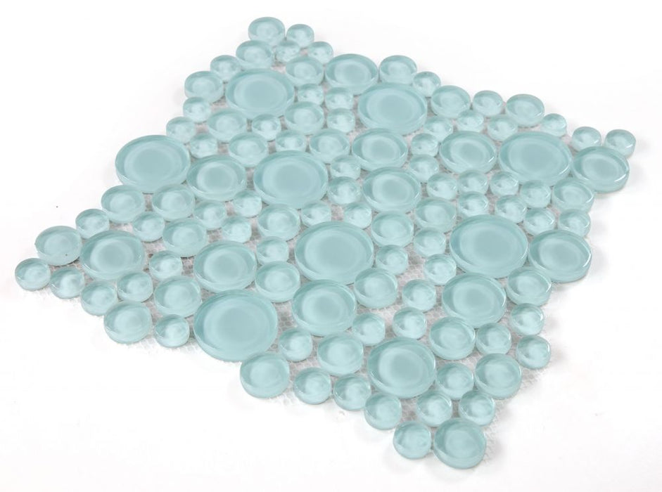 Elysium - Lady 10.75 in. x 10.75 in. Glass Mosaic - Mint