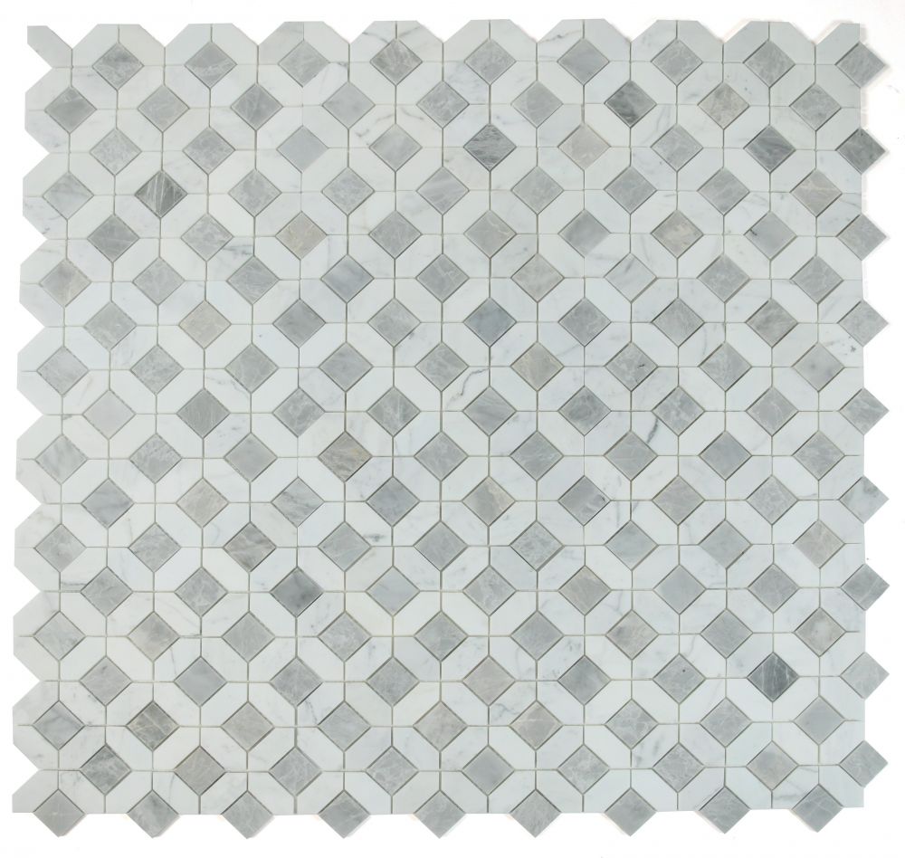 Elysium - Eclipse Dawn 12.25 in. x 12.25 in. Marble Mosaic