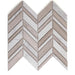 Elysium - Chevron 11.75 in. x 12 in. Marble Mosaic - Shadow Loft