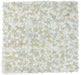 Elysium - Pebble 12" x 12" Glass and Marble Mosaic - Calacatta Gold