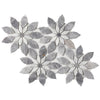 See Elysium - Daisy Bloom Dusk 11.75 in. x 13.25 in. Glass and Stone Mosaic