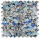 Elysium - Dragon Scale 9.75 in. x 9.75 in. Porcelain Mosaic - Shell Blue