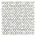 Elysium - Van Gogh Carrara 10.5 in. x 12.5 in. Crackle Glass and Stone Mosaic