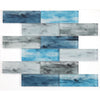 See Elysium - Art 11.75 in. x 11.75 in. Glass Mosaic - Ocean Casale