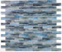 Elysium - Art 11.75 in. x 11.75 in. Glass Mosaic - Wood Ocean