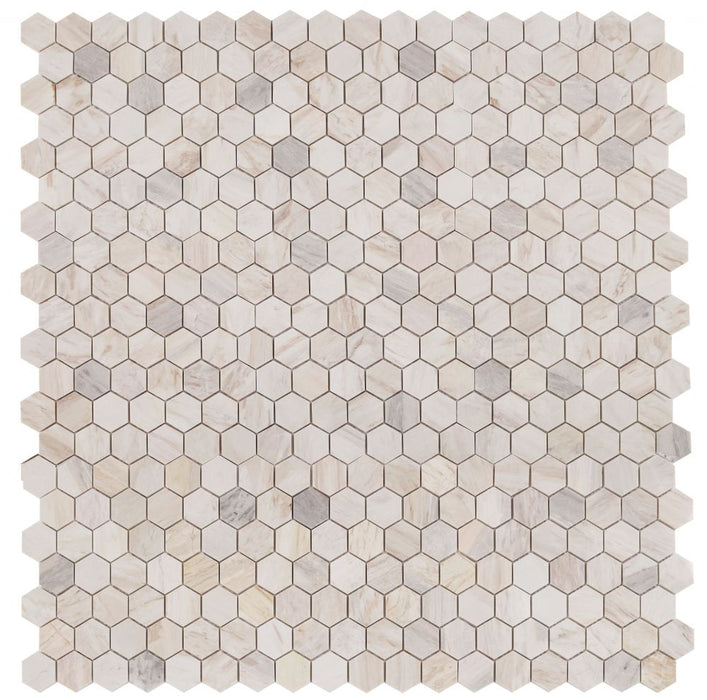 Elysium - Hexagon 2" x 2" Marble Mosaic - Eura Polished