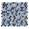 See Elysium - Penny Round 11.5 in. x 12.25 in. Porcelain Mosaic - Beach