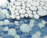 Elysium - Lady 12 in. x 12 in. Glass Mosaic - Blue