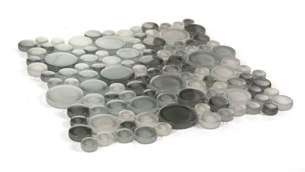 Elysium - Lady 10.75 in. x 10.75 in. Glass Mosaic - Sea