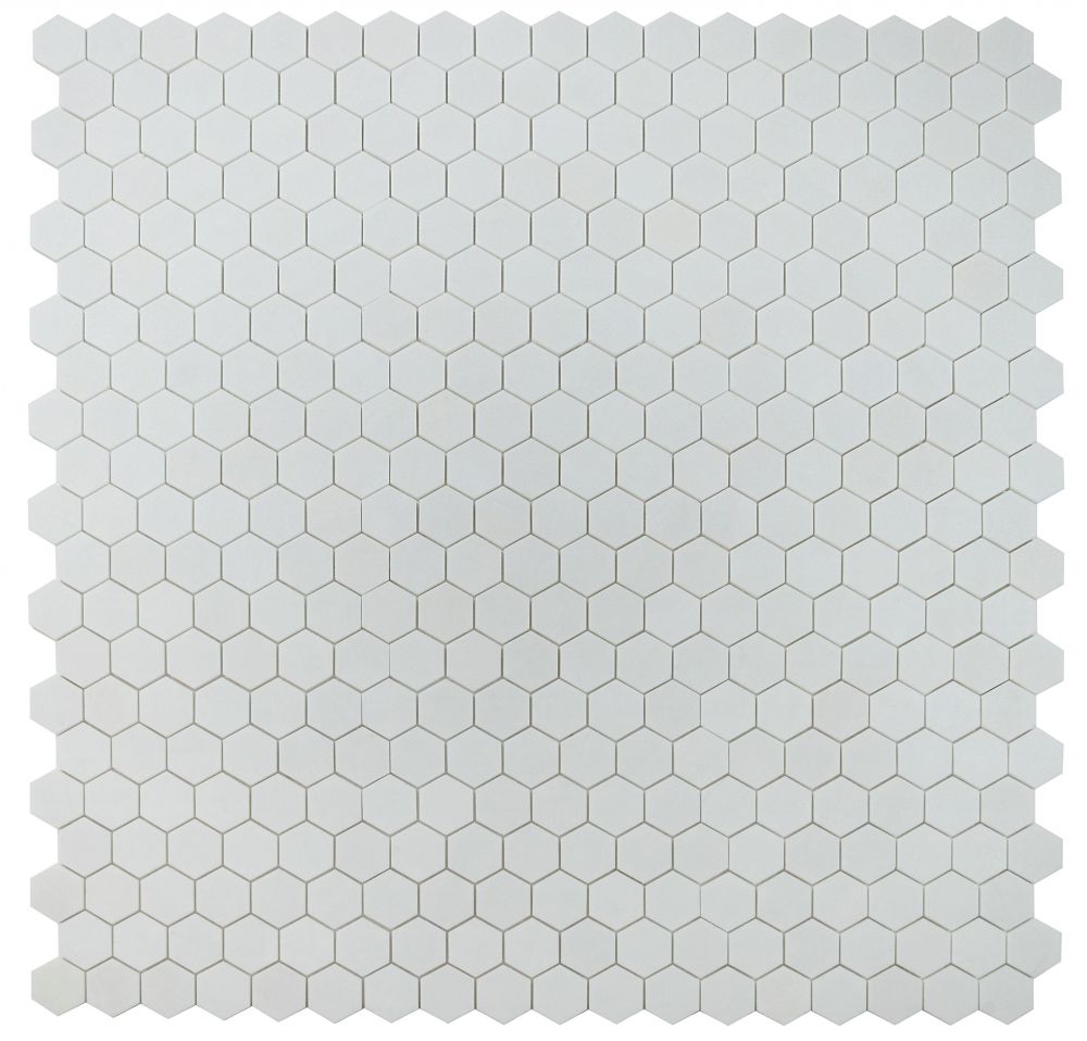 Elysium - Hexagon 2&quot; x 2&quot; Marble Mosaic - Thassos Polished