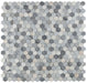 Elysium - Hexagon 2" x 2" Marble Mosaic - Italian Blue