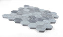Elysium - Hexagon 2" x 2" Marble Mosaic - Mix Grey Honed