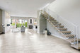 Floors 2000 - Lacquered Wood 6 in. x 36 in. Porcelain Tile - White Room Scene