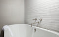 Arizona Tile - 3D Series - 12" x 22" Ceramic Tile - White Ribbon wall installation