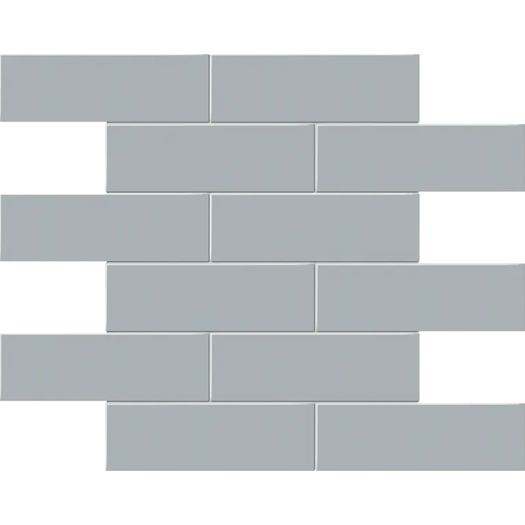 Arizona Tile - S-Series - 2&quot; x 6&quot; Porcelain Staggered Mosaic - Cloud Blue