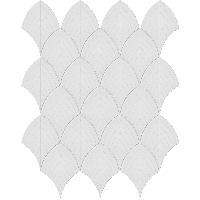 Arizona Tile - S-Series - Porcelain Scallop Mosaic - Gallery Grey