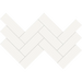 Arizona Tile - S-Series - 2" x 6" Porcelain Herringbone Mosaic - Canvas White