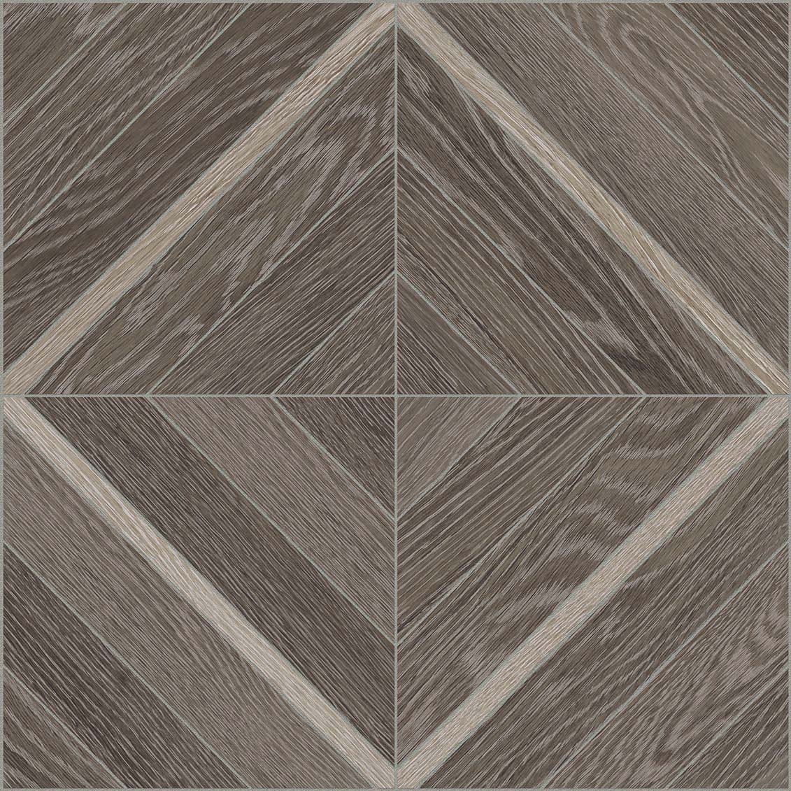 Anatolia Aspen 16 in. x 16 in. HD Porcelain Marquetry Mosaics - Sequoia