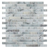 See Elysium - Linear Shell Grey 11.75 in. x 12 in. Glass Mosaic