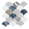 See Elysium - Newport Scale Beach 9.5 in. x 9.75 in. Glass Mosaic