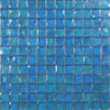 See Elysium - Laguna Fancy Blue Square 11.75 in. x 11.75 in. Stained Glass Tile