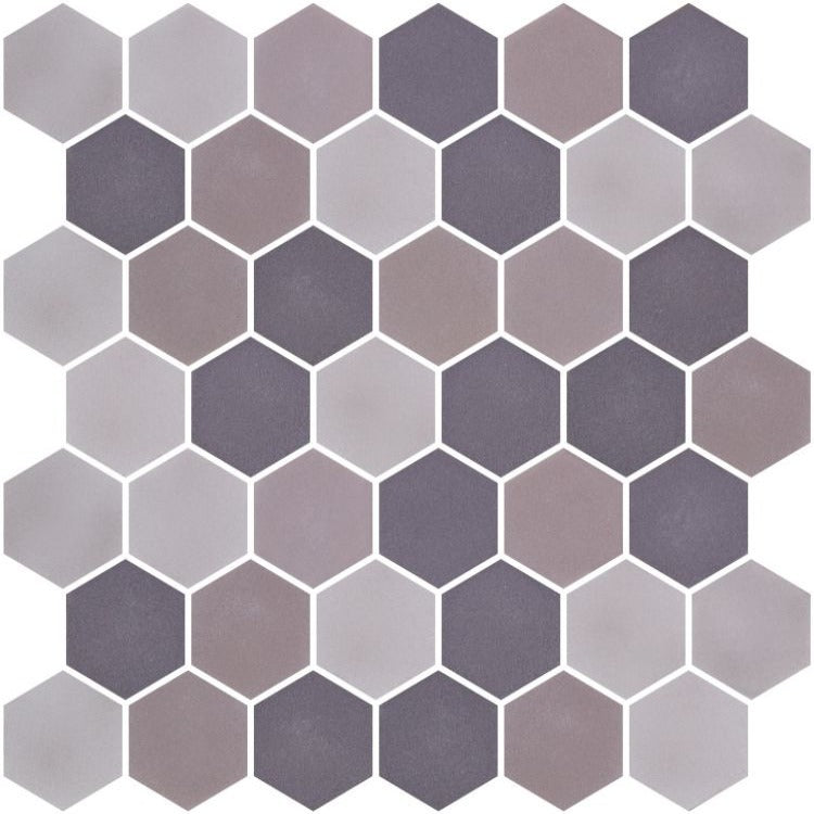 Elysium - Stoneblend 11.25 in. x 11.25 in. Glass Mosaic - XL Mixed Grey