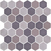 See Elysium - Stoneblend 11.25 in. x 11.25 in. Glass Mosaic - XL Mixed Grey