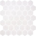 Elysium - Stoneglass XL 11.25 in. x 11.25 in. Glass Mosaic - White