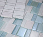 Elysium - Prime Blue New 11.75 in. x 11.75 in. Glass and Marble Mosaic