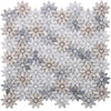 See Elysium - Daisy Wild Sky 12.5 in. x 12.75 in. Glass and Stone Mosaic