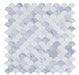 Elysium - Newport Scale Loft 9.5 in. x 9.75 in. Glass Mosaic