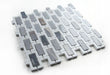 Elysium - Aztec Blue 10.25 in. x 11.25 in. Marble Mosaic