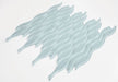 Elysium - Water Turquoise 11.5 in. x 12.25 in. Glass Mosaic