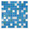 See Elysium - Laguna Sky Square 11.75 in. x 11.75 in. Stained Glass Tile