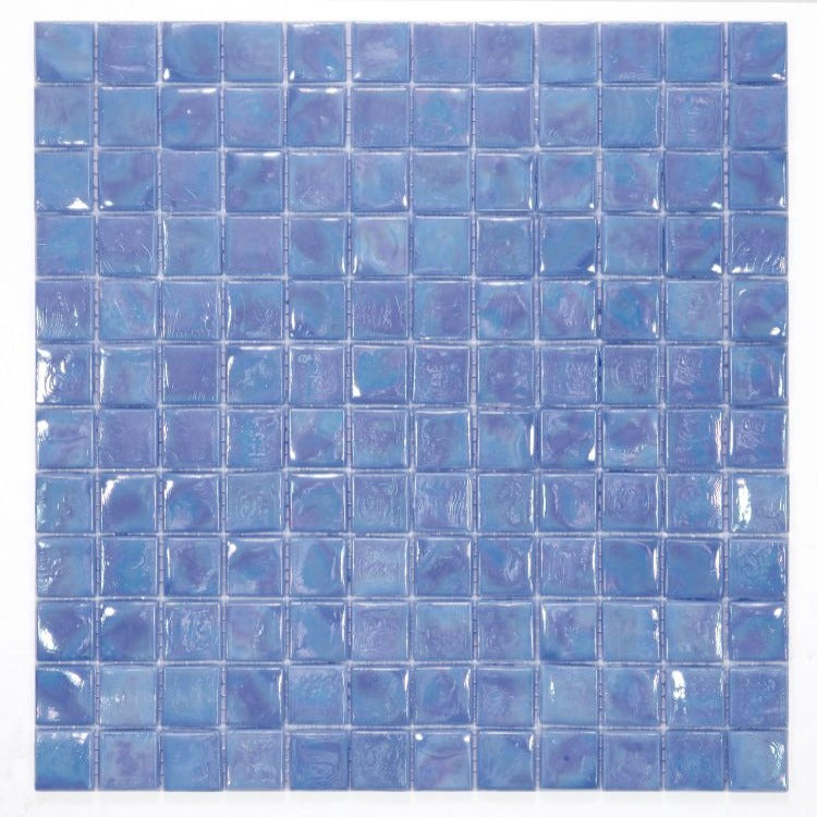 Elysium - Laguna Iris Square 11.75 in. x 11.75 in. Stained Glass Tile