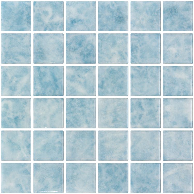 Elysium - Vanguard 12.25 in. x 12.25 in. Glass Mosaic - Penta - Los Blue