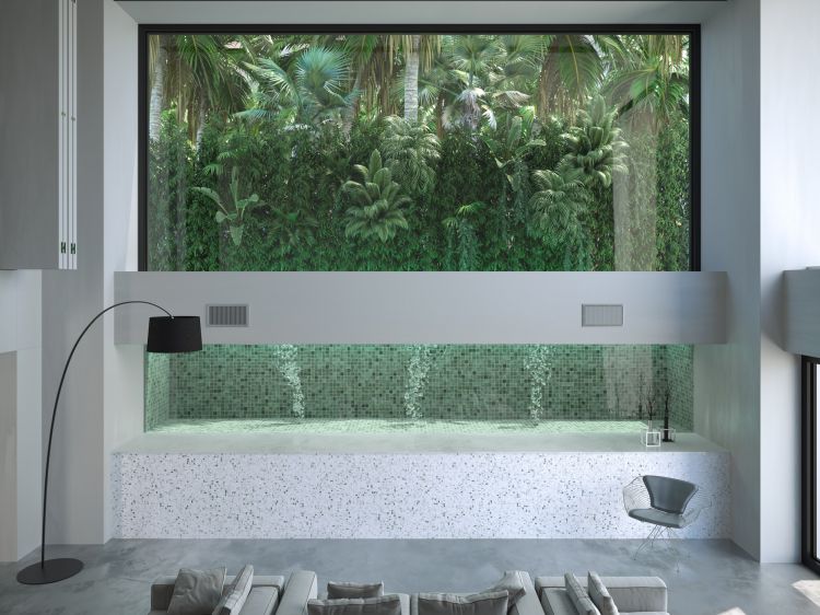 Elysium - Vanguard 12.25 in. x 12.25 in. Glass Mosaic - Penta - Bali Stone
