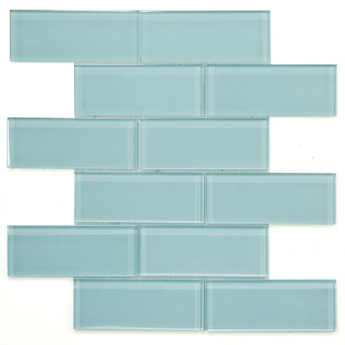 Elysium - Casale Mint 11.75 in. x 11.75 in. Glass Mosaic