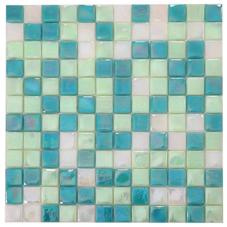 Elysium - Laguna Spring Square 11.75 in. x 11.75 in. Stained Glass Tile