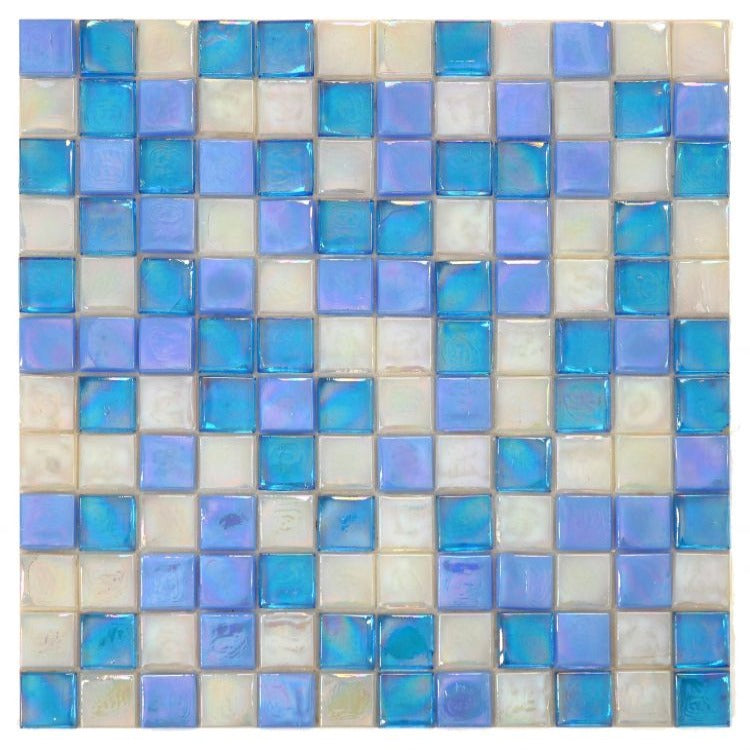 Elysium - Laguna Beach Square 11.75 in. x 11.75 in. Stained Glass Tile